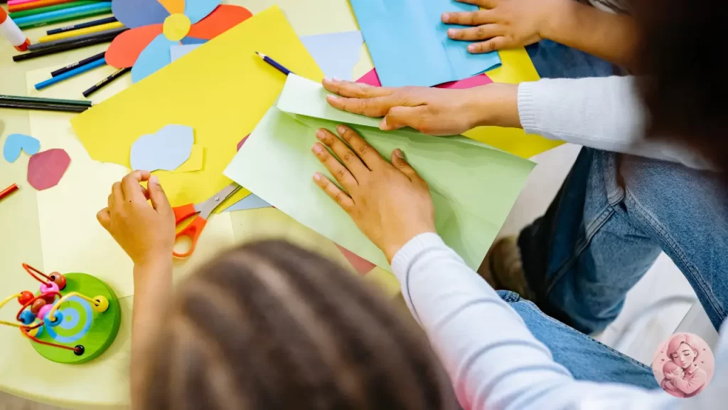 Kit de presentes afetivos para crianças com foco em criatividade e autonomia, incluindo itens personalizados e educativos.