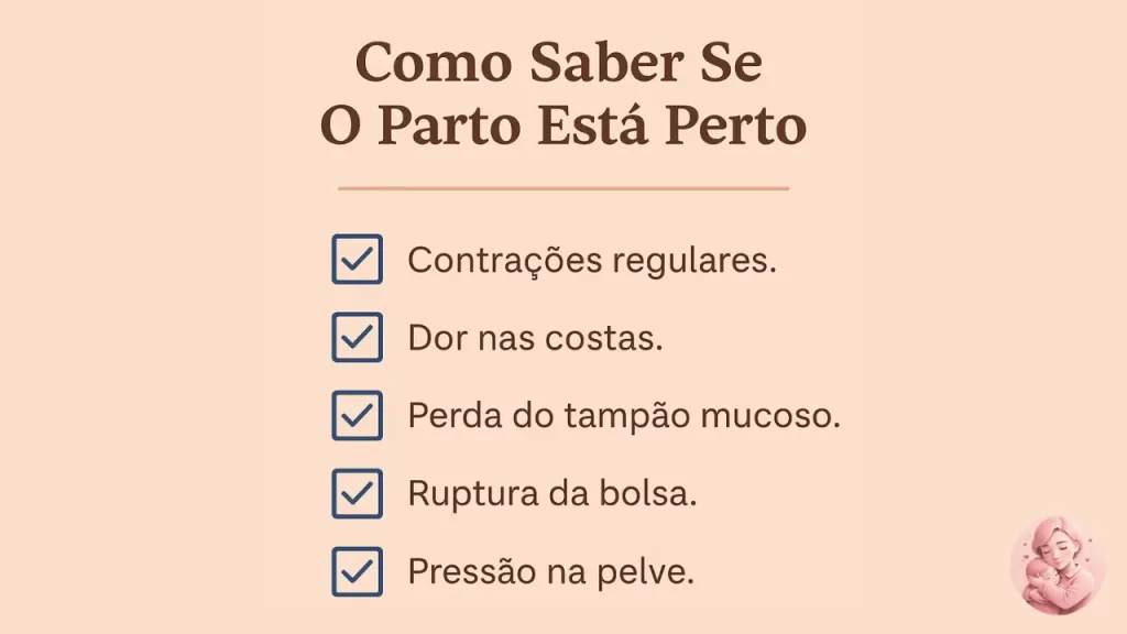 check list sinais do parto