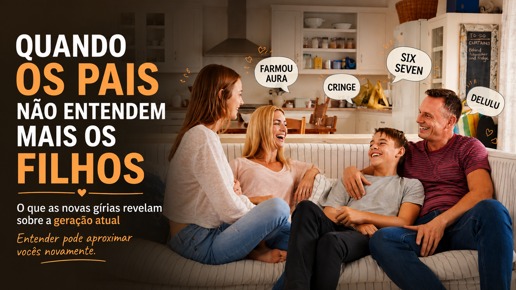 Quando os pais não entendem mais os filhos