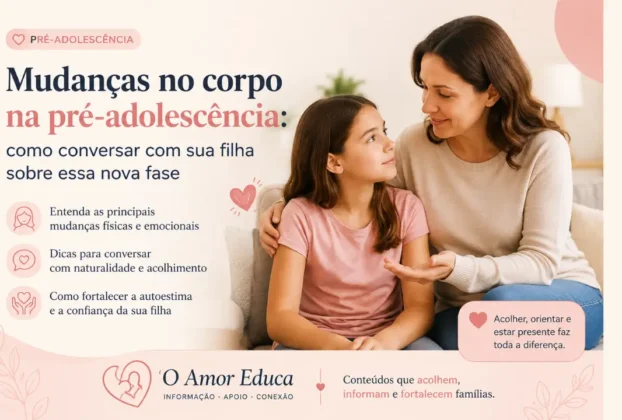 Mudanças no corpo na pré-adolescência.