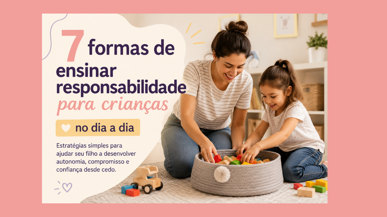 formas de ensinar responsabilidade para crianças
