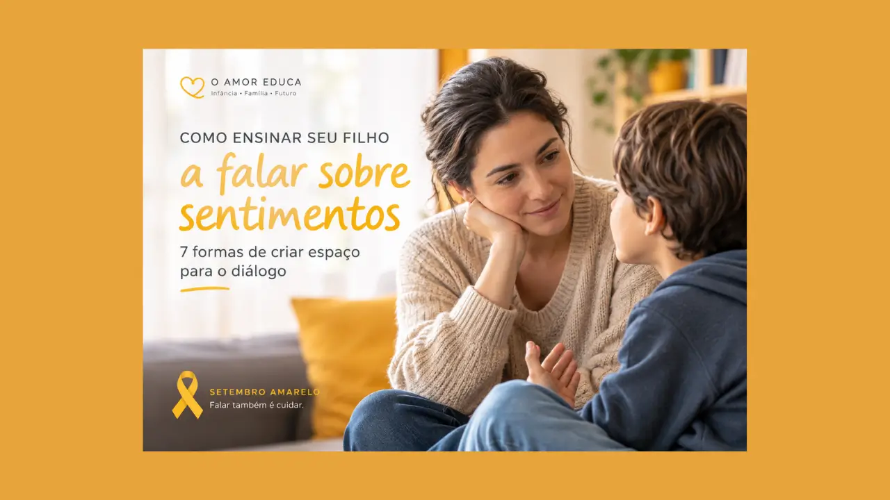 Como ensinar seu filho a falar sobre sentimentos