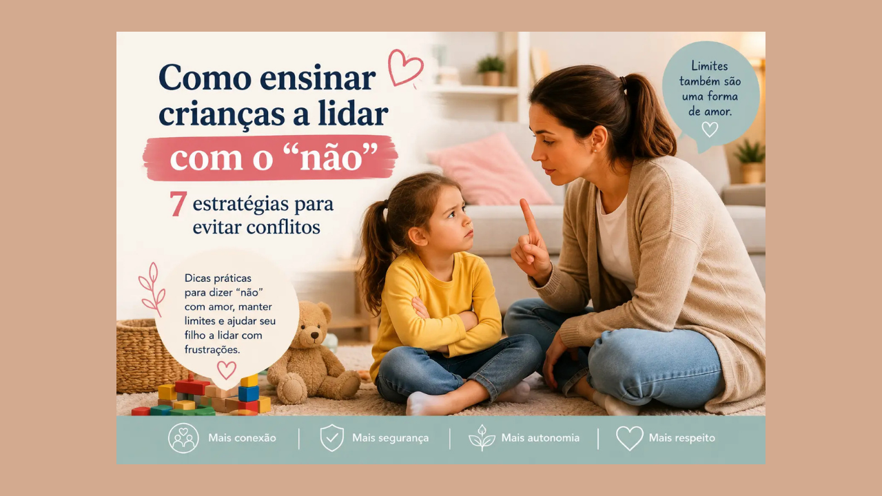 Como ensinar crianças a lidar com o não