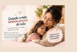 Quando a mãe também precisa de colo