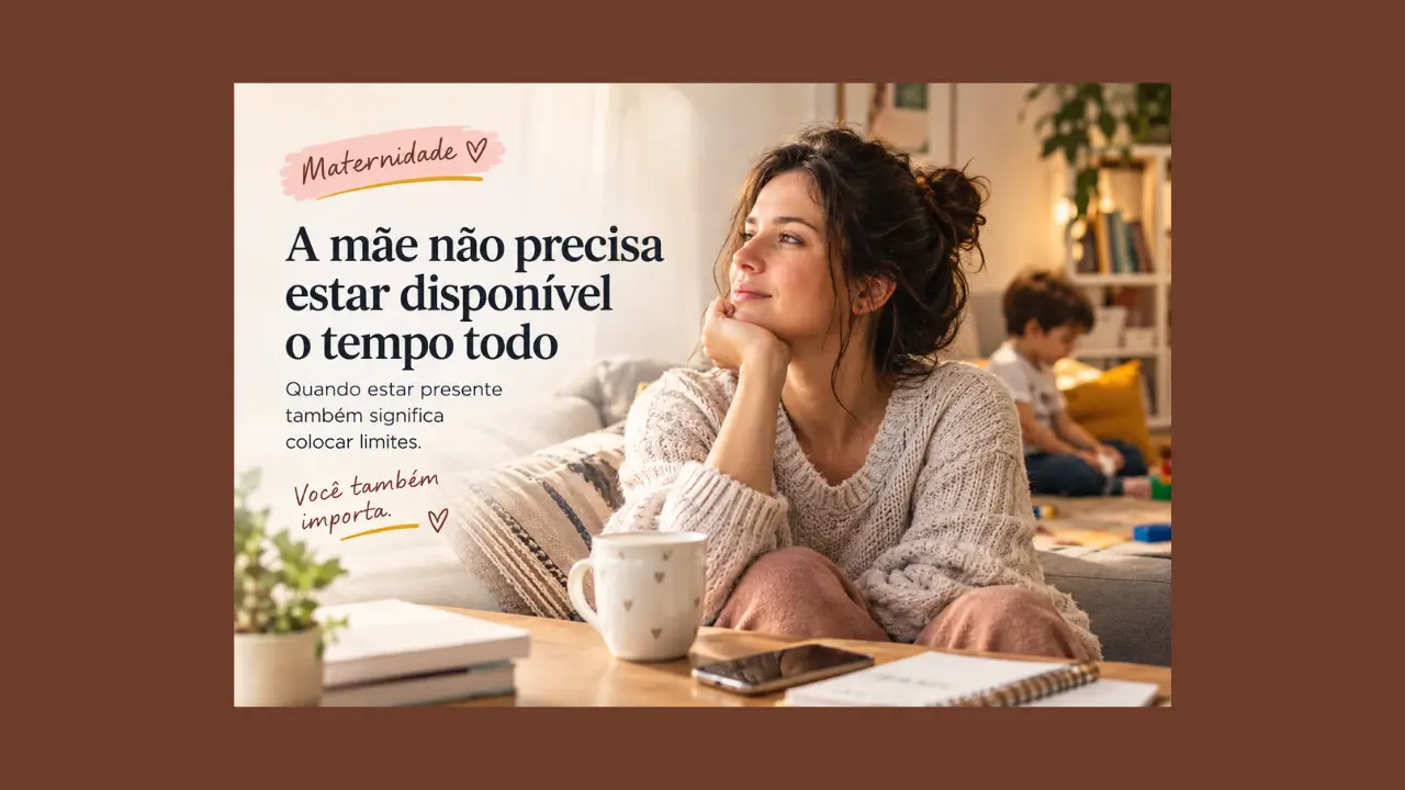 A mãe não precisa estar disponível o tempo todo